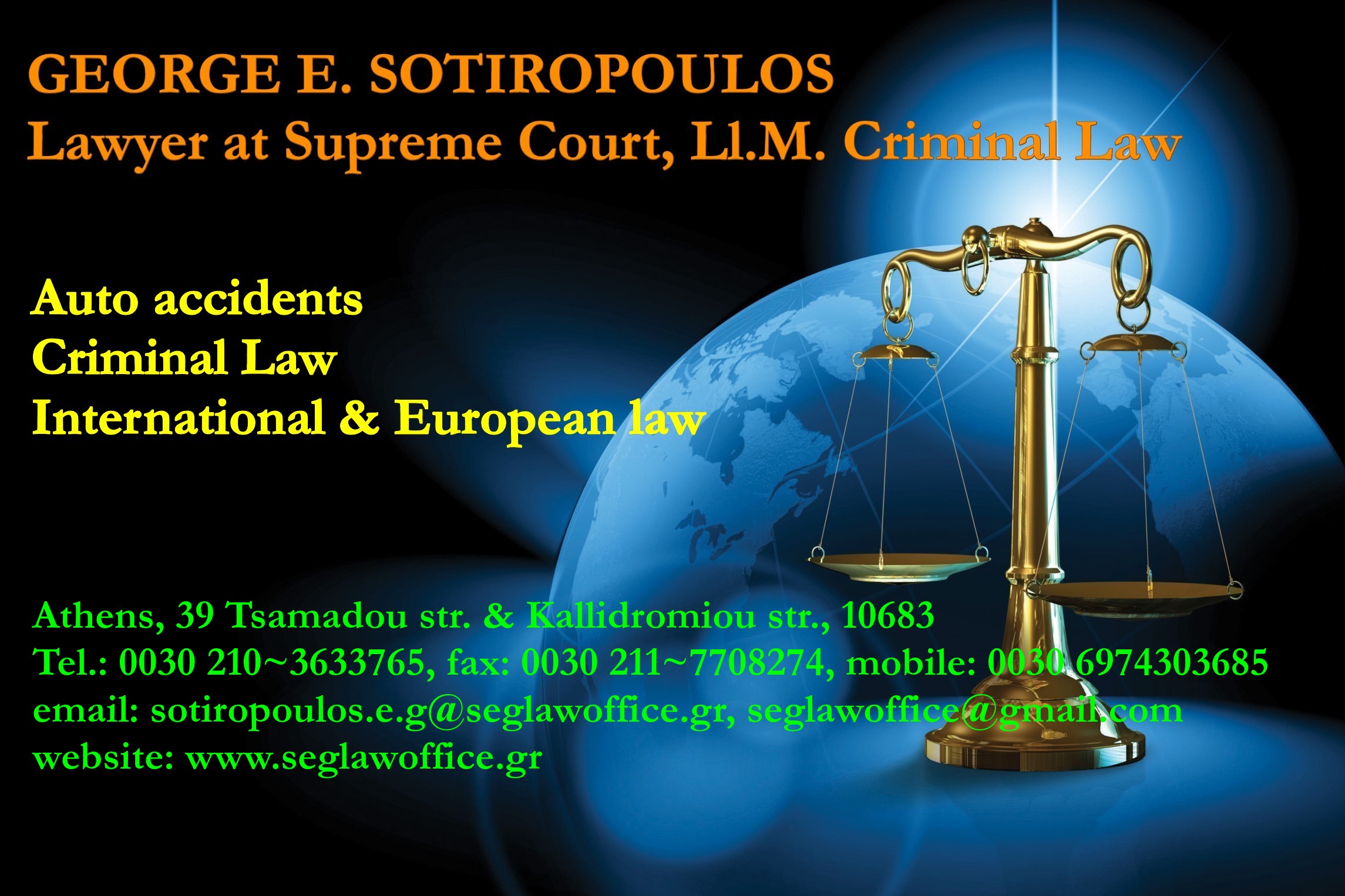 Lawyer in Athens Greece EU, Full legal services in Greece Athens